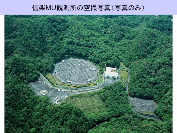 信楽MU観測所の空撮写真