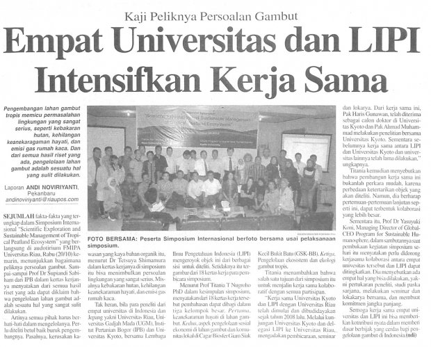 Empat Universitas dan LIPI Intensifkan Kerja Sama
